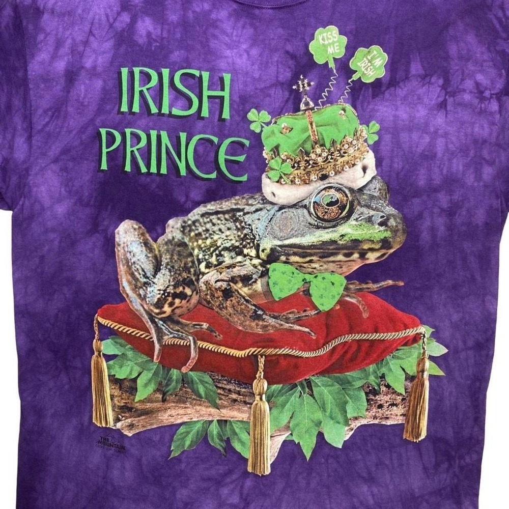 Frog Prince x St Patrick's Patty's Day x‎ Irish green x The Mountain tie shirt